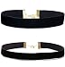 Besteel 2pcs Classic Elegant Girls Plain Black Velvet Ribbon Choker Necklace Extender Chain