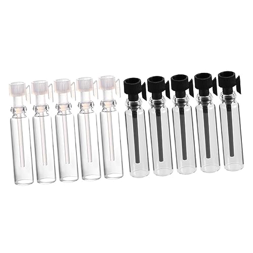 Homoyoyo 100 Piezas Botellas de Spray Vacías para Cosméticos Incluye Droppers Transparentes y Droppers Negros Recargables y Portátiles para Perfumes y Lociones