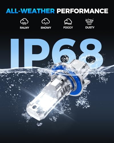 Image of Marsauto Upgraded H13 /9008 light Bulb 45000LM 900% Brighter 6500K White Super Bright, 1:1 9008 Mini Size Fog Lights No Adapter Required Plug & Play, IP68 Waterproof, Canbus Ready, Pack of 2