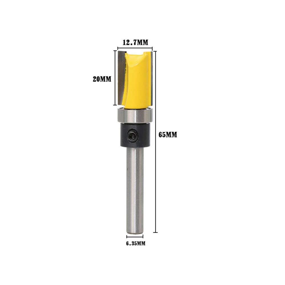 Top Bearing Woodworking Trim Router Bit SaferCCTV Flush Trim Router Bit ...
