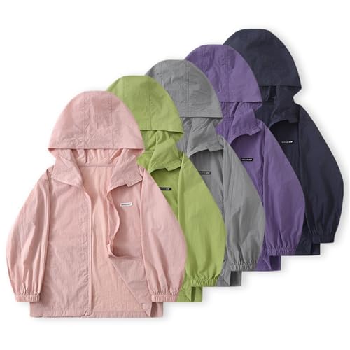 Children's Casual Sun Clothing Spring Summer And Autumn Comfortable And Fashionable Rain Jackets for Girls 𝗪aterproof2