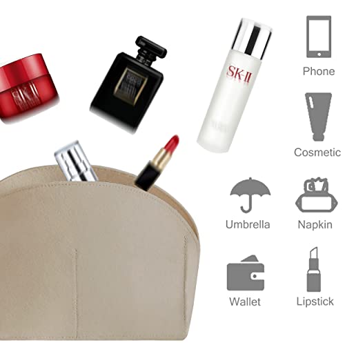 Soyizom Organiseur en Feutre pour Sac à Main Alma BB PM, 2 Tailles et 8 Couleurs, Beige – vue 6
