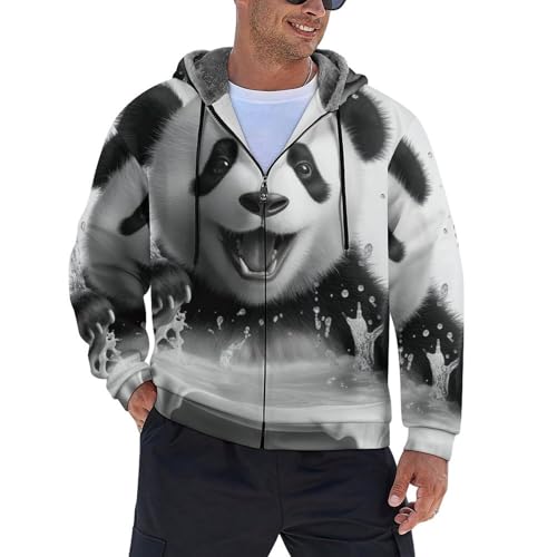 Sweat à capuche polaire homme zippé pull polaire chaud hiver taille S-5XL