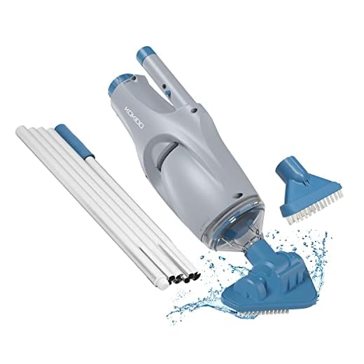 (2023 Upgrade) KOKIDO Cordless Pool Vacuum for Above Ground Pool with Pole, Rechargeable Pool Vacuum for Inground Pools, Last 40 Mins, Hot Tub Vacuum Spa Vac, Vacuum Cleaner, Pool Cleaner, XTROVAC 110