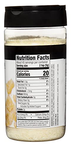 Image of Amazon Grocery, Grated Parmesan & Romano Cheese Shaker, 8 Oz (Pack of 2)