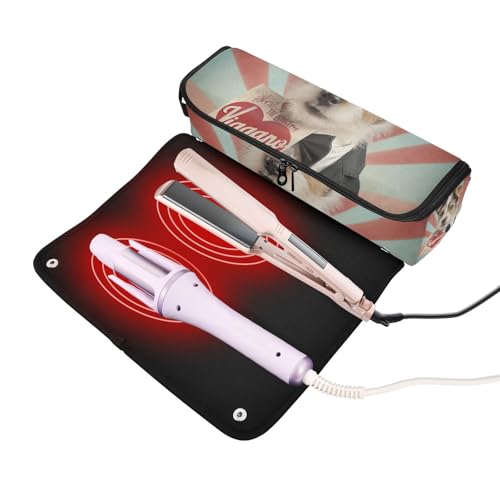 Bolsa de Viaje para Herramientas de Cabello y Estera Resistente al Calor Impermeable Organizador para Plancha y Herramientas Calientes miniatura 2