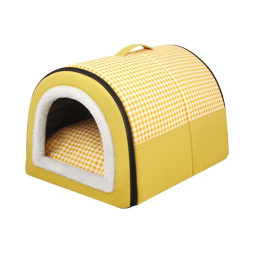 犬 ベッド 取り外し可能 犬 ハウス 洗える 猫 ベッド 猫ハウス ペットベッド ペットハウス ドーム型 ペットクッション 犬猫用 寝床 休憩所 保温防寒 あったかい ペット用品 ふわふわ 滑り止め 室内寒さ対策 小中型犬 秋冬