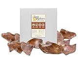 All Natural Pig Ears for Dogs – 10 Count, Single Ingredient, Individually Wrapped for Freshness & Odor Control – Long Lasting Rawhide Alternative Chews, Healthy Dog Treats for Medium & Large Dogs