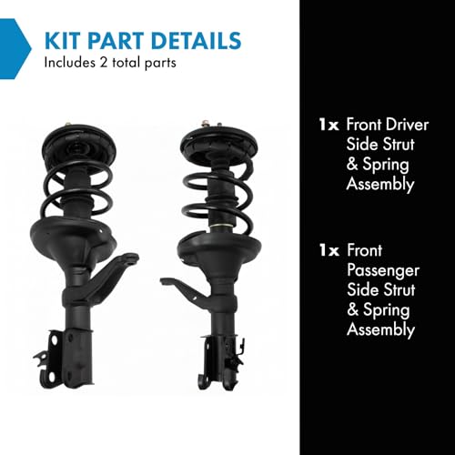 Image of TRQ Front Strut and Spring Assembly Set 2 Piece | For 2003-2011 Honda Element