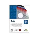 Tapa de encuadernación Liderpapel. Fabricado en polipropileno de alta calidad y resistencia. Tamaño DIN A4. Grosor de 0'5 mm. Paquete de 50 unidades.