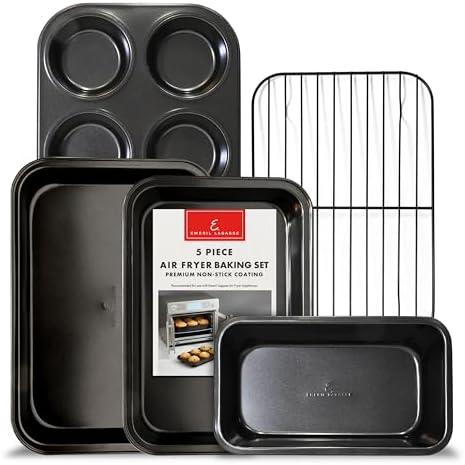 Emeril Lagasse 5-Piece Air Fryer Baking Set – Air Fryer Oven Acce...
