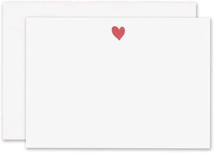 William Arthur Letterpress Sweet Heart Card (B60744), Pack of 10
