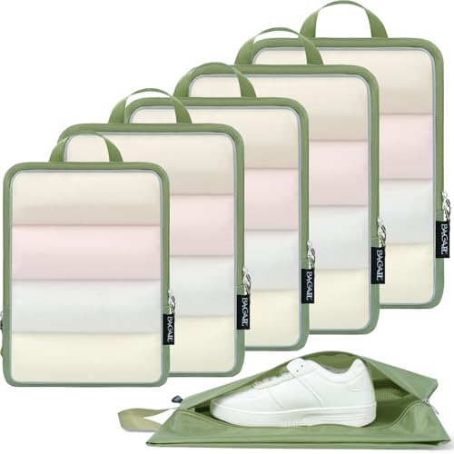 Image of BAGAIL 6 Set Ultralight Compression Packing Cubes Packing Organizer for Travel Accessories Luggage Suitcase Backpack