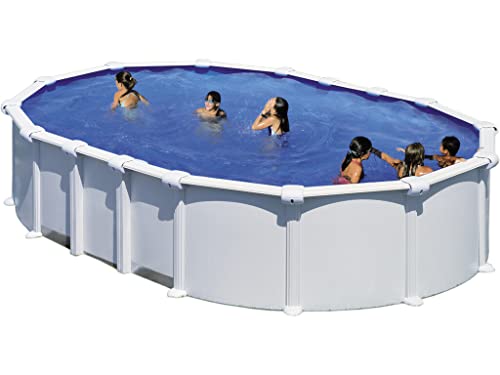Gre Piscine hors sol Ovale acier Start Top - 7.30m x 3.75m - H 1.32m SJF