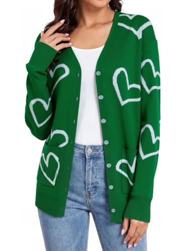 Image of Women's Lightweight Button Down Cardigan Sweaters Long Sleeve Classic V Neck Knit Soft Shrugs with Pocket