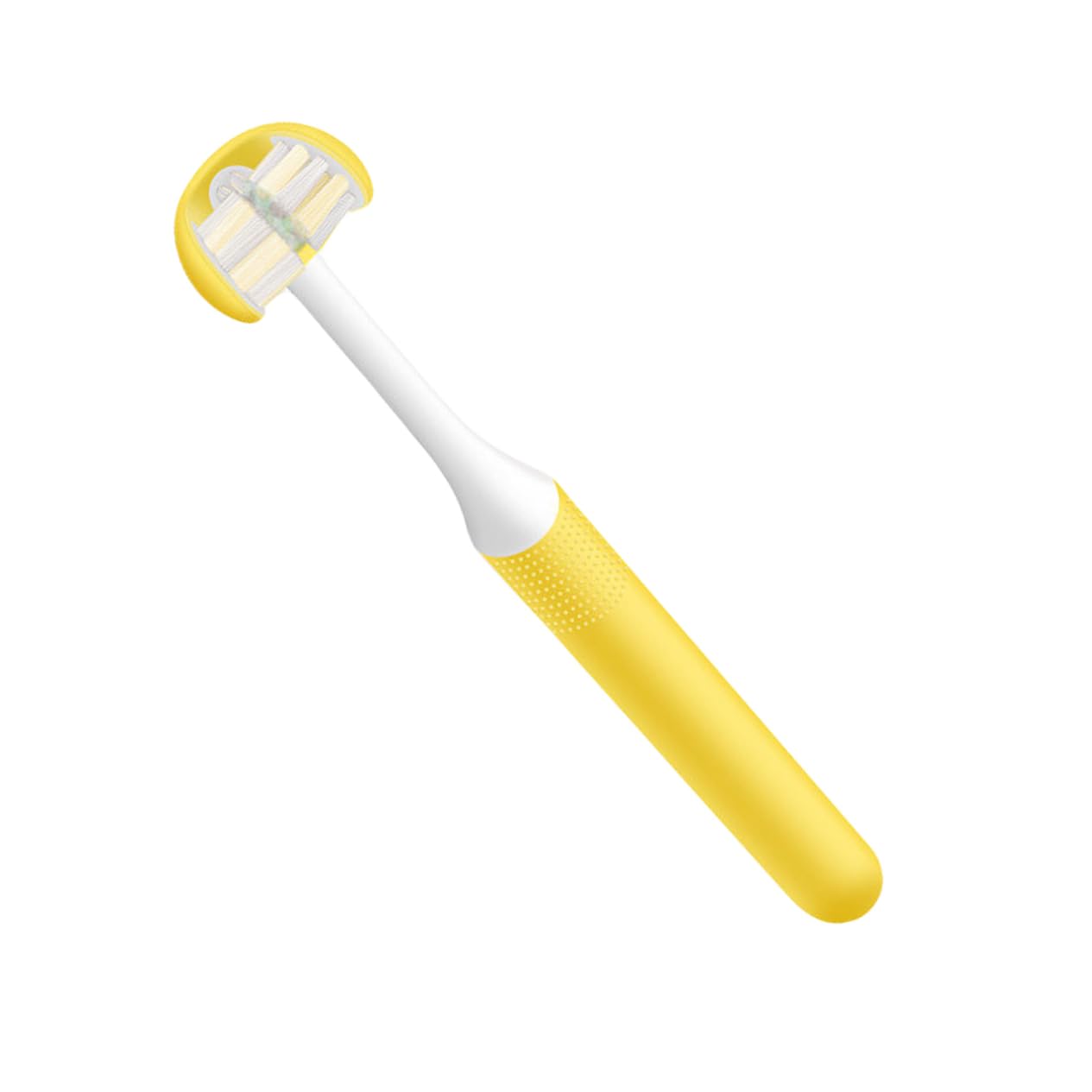 Spazzolino da Denti in Pp per Adulti a 3 Lati Setole Morbide Design Avvolgente Leggero per Cura Orale senza Angoli Morti