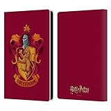 Sistema de cierre magnético Head Case Designs Licenciado Oficialmente Harry Potter Cresta Gryffindor Cámara de Secretos I Carcasa de Cuero Tipo Libro Compatible con Kindle Paperwhite 4 (2019)