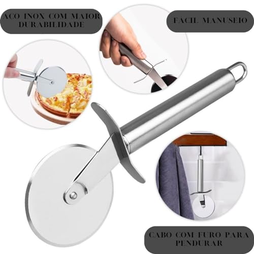 Cortador De Pizza - Profissional Lâmina Em Aço Inox