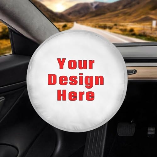 Image of Customized Steering Wheel Sun Shade Cover Easy Installation Reflect UV Sun and Heat Car Interior Sunshade Universal Car Accessories for Car Truck SUV