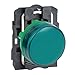 Schneider Electric XB5AVB3 Harmony XB5 Modular Indicator Light for Industrial Machinery with Plastic Bezel, Fits 22mm Diameter Cut-Outs, Plain Lens, Universal LED Compatible, 24V AC DC, Green