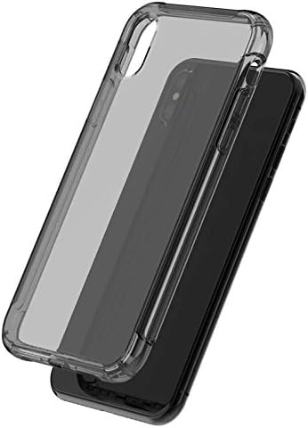 iphone X Case, High Purity TPU Materials Cover with Sound Transmission Design [No Volume Blocked When Gaming] for iphone X (2017) - Transparent Black (Transparent Black) Black