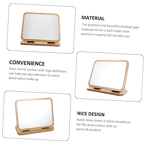Espejo de Mesa de Madera DOITOOL para Maquillaje miniatura 2