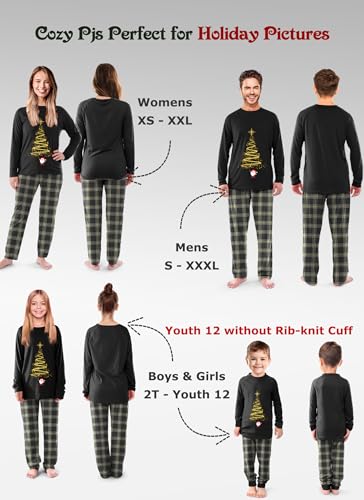 Rnxrbb 2025 Christmas Pajamas Family Matching Sets Christmas Pjs Xmas Sleepwear for Women Men Couples Adult Kids 6