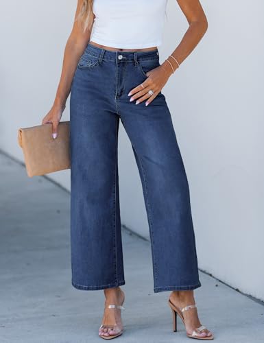 luvamia Wide Leg Jeans for Women High Waisted Relaxed Fit Trendy Stretchy Denim Pants Ankle Trouser Jeans with Pockets3