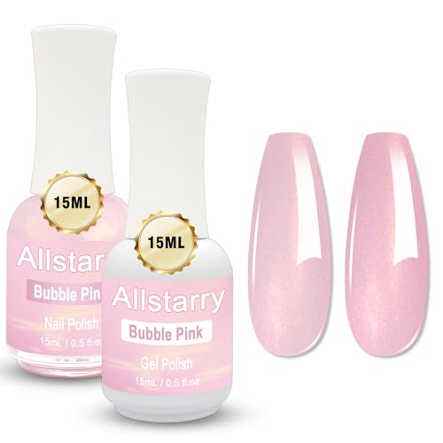 Bubble Bath Nails for Women Over 50: The Elegant Manicure That Flatters Every Hand 5 Allstarry Bubble Bath Gel Nail Polish, Air Dry Pink Nail Polish & UV/LED Pink Gel Polish Comb Each 0.5 fl.oz/15ml Fingernail Polish for Valentines Nail Art DIY Manicure Gift for Women