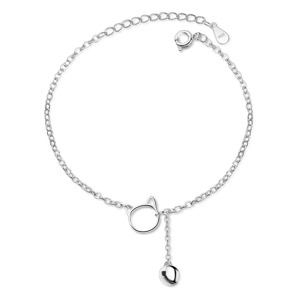 Breloque chat anti-ternissement pour bracelets de filles