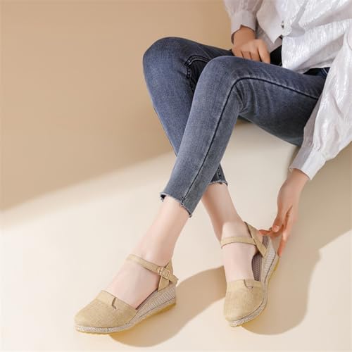Sandales espadrilles d'été décontractées et plateforme confort - 6