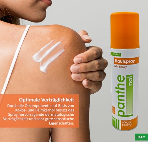 ReAm | Panthenol Hautspray | Für strapazierte und gereizte Haut | Effektive Unterstützung bei Regeneration der Haut | Mit besonders hohen Anteil an hautpflegendem Panthenol (ca. 5%) | 3 x 150ml