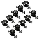 Schnes Leben* - 10 pomos tiradores de cermica para muebles, puertas, armarios negro negro