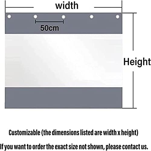 Cortinas impermeables exteriores para aislar ventanas en invierno con lona de patio 7