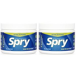 Spry Pfefferminz Xylitol Kaugummi, 100 Stück