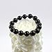 Heka Naturals Shungite Stones Bead Bracelet | Handmade Natural Black Crystal Accessory, Chakra Bracelets, Crystal Spiritual Accessory - Healing Stone Beaded Bracelet (Stretchy Style)
