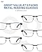JOLISU 5PCS Reading Glasses Men - Blue Light Blocking Computer Metal Thin Frame Readers For Mens/Women（1.75）