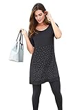 Leicht ausgestellte Form EMILIA LAY Shirt Longshirt mit Rundhals-Ausschnitt Damen