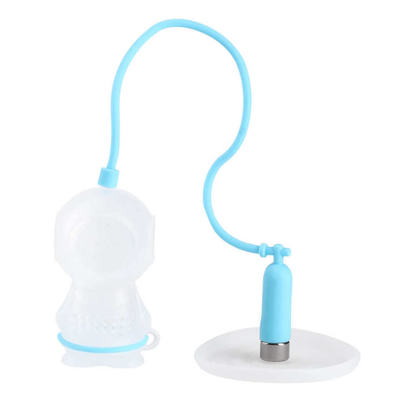 Colino da tè in silicone a forma di tuffatore, infusore per tè, diffusore divertente, accessorio per il tè (blu)