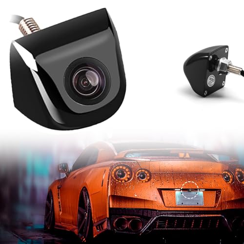 Image of Car Backup Camera, HD Night Vision Alloy Shell Waterproof Camera, 170 Degree Wide-Angle Rearview Camera, Universal for Cars Trucks (Black)