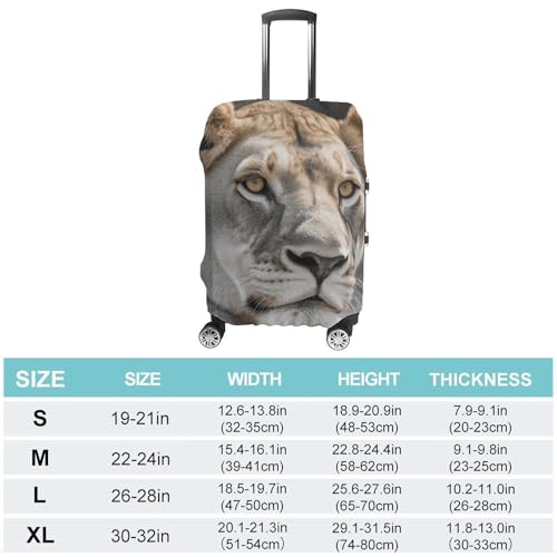 Carry on Luggage Cover Lioness Suitcase Covers for Luggages Tsa Approved Travel Luggage Sleeve Protector Elastic Suitcase Protector Anti-Scratch Washable Fits 19-30 Inch Case -M2