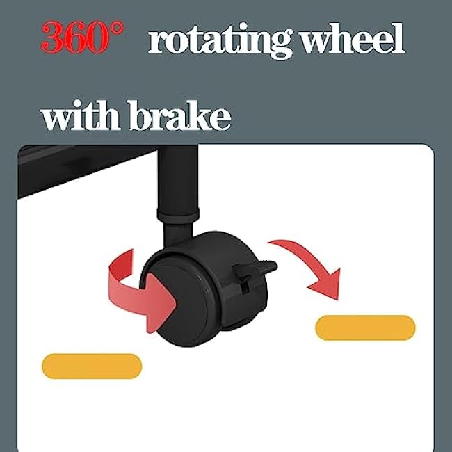 5-Tier Storage Rack Utility Cart Kitchen Trolley Rolling with Lockable Wheels for Narrow Place,Drink Trolleys Service Unit Vegetable (Color : Nero, Size 4-Tier (Nero 4)-I4RcUbv9