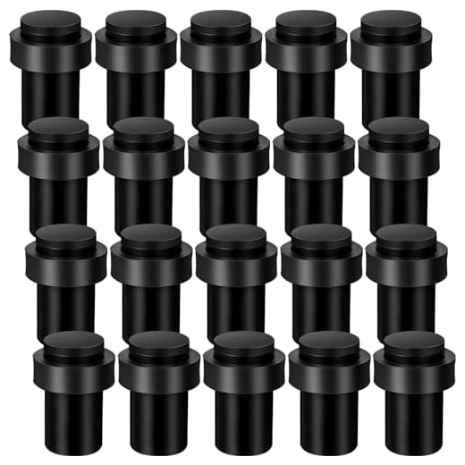 30 Pcs Modern Stainless Steel Floor Stoppers