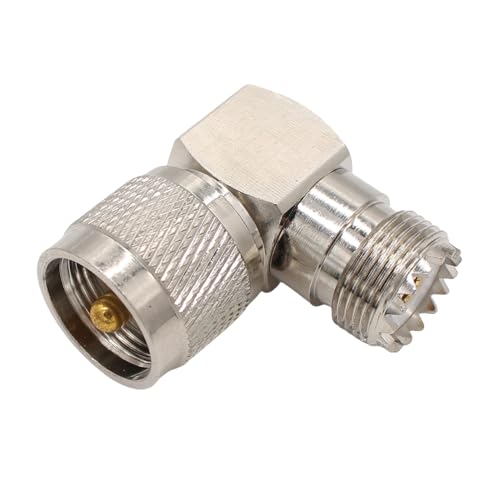 Adaptadores ángulo derecho UHF PL259 a SO239, pack 2 miniatura 3