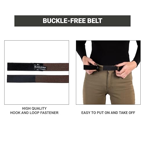 BLACKLEVEL Buckle-Free Belt | Men and Women | Metal-Free Belt | Comfortable and Lightweight | Precise Fit2