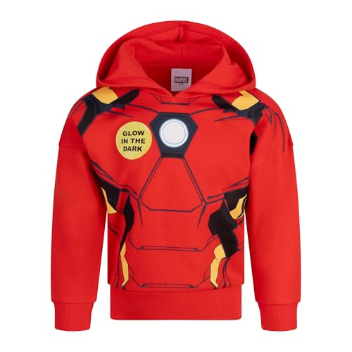 Marvel Iron Man Felpa con Cappuccio Ufficiale Bambini, 3-4 Anni: