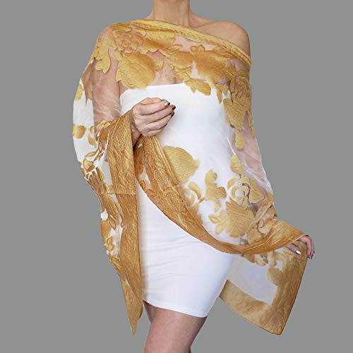 gold shawls and wraps