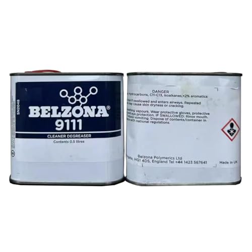 SANYI Belzona 9111 Cleaner Degreaser 0.5L Limpiador Desengrasante Multiusos Herramientas Equipos Limpieza Superficies Amplia Gama Tratamiento Previo para Aplicación de Belzona