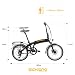 F.lli Schiano Galaxy, E Bike Klappbar 20 Zoll, 36V 10.4Ah Abnehmbarer Akku, Motor 250W 40Nm...