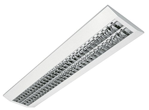 Preisvergleich Produktbild LED Rasteranbauleuchte, COB 46W, 5000lm, 4000K, Büroleuchte, Bürolampe, Aufbauleuchte mit Doppelparabolraster (BAP)